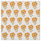 Tissu chat de lion de bande dessinée (Échantillon)