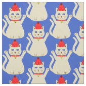 Tissu Chat de Noël mignon (Échantillon)