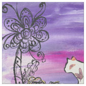 Tissu Chat de papillon (Fermer)