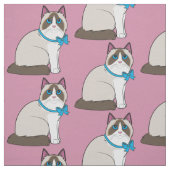 Tissu Chat de Ragdoll (Échantillon)
