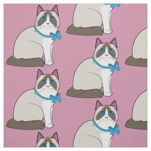 Tissu Chat de Ragdoll (Échantillon)