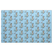 Tissu Chat de Siamese avec Bleu Papillon Animal (Fat Quarter)