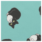 Tissu Chat de smoking de Tuxie (Fermer)
