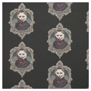 Tissu Chat d'Halloween, chat Vampire
