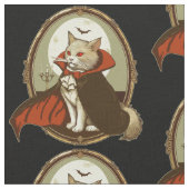 Tissu Chat d'Halloween, Comte Catula (Fermer)