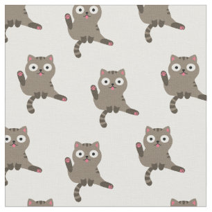 Tissu Chat drôle