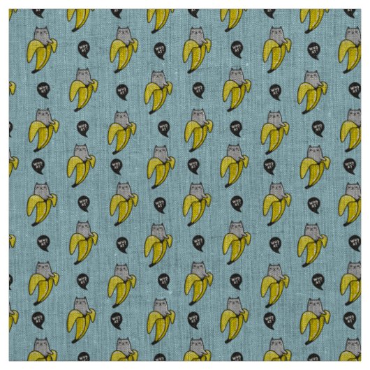Tissu Chat en banane (Échantillon)