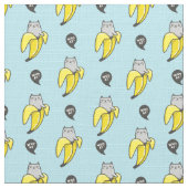 Tissu Chat en banane (Détail)