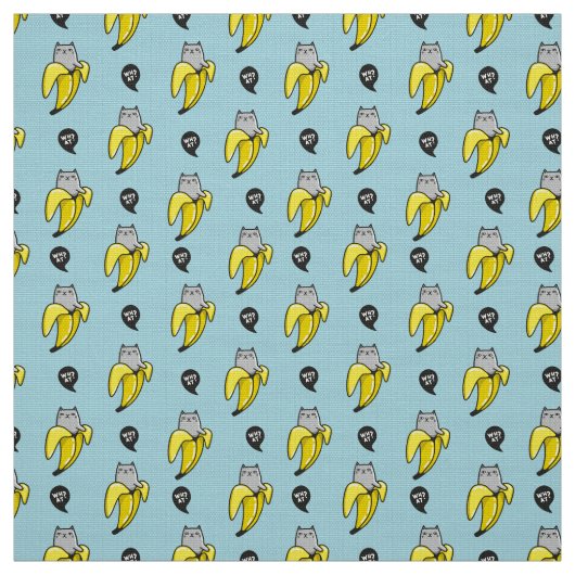 Tissu Chat en banane (Échantillon)