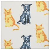 Tissu Chat et chien (Échantillon)