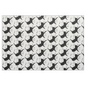 Tissu Chat et notes musicales en silhouette (Fat Quarter)