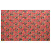 Tissu Chat et papillon d'amour (Yard)