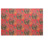 Tissu Chat et papillon d'amour (Fat Quarter)