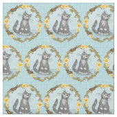 Tissu Chat et souris (Fermer)