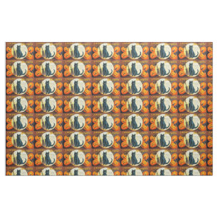 Tissu Chat Falln Joyeux Halloween