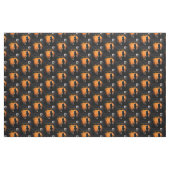 Tissu Chat heureux de Halloween (Yard)