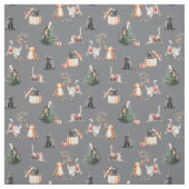 Tissu Chat Noël Miaou ronron chaton (Échantillon)