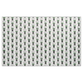 Tissu Chat noir aux yeux verts (Yard)