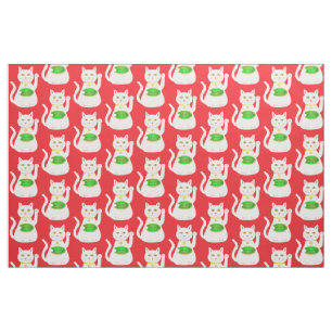 Tissu Chat Oriental Lucky