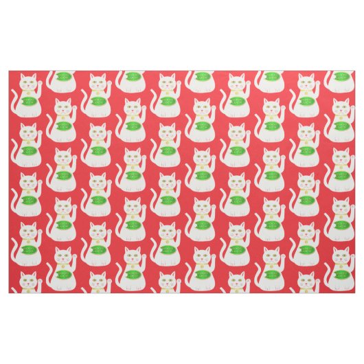 Tissu Chat Oriental Lucky (Fat Quarter)