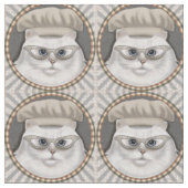 Tissu Chat persan Chef (Fermer)