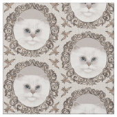 Tissu Chat Perse Orné (Fermer)