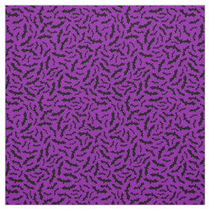 Tissu Chat pourpre Joyeux Halloween moderne