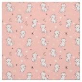 Tissu Chat Princesse Mignonne (Échantillon)