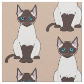 Tissu Chat siamois (fermé)