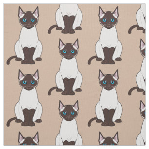 Tissu Chat siamois