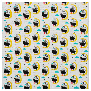 Tissu Chat sur la lune