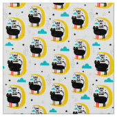 Tissu Chat sur la lune (Fermer)