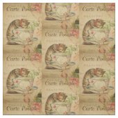 Tissu Chat vintage (Échantillon)