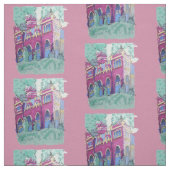 Tissu Château violet coloré à Budapest (Échantillon)