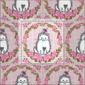 Tissu Chaton bébé chat (Carreau)
