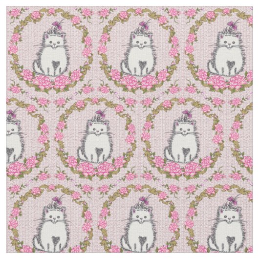 Tissu Chaton bébé chat (Fermer)
