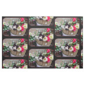 Tissu Chaton dans un panier (Fat Quarter)