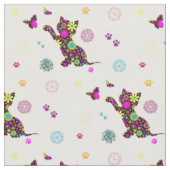 Tissu chaton floral (Fermer)