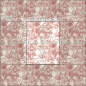Tissu chatons juste rose rose (Carreau)