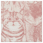 Tissu chatons juste rose rose (Fermer)