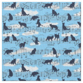 Tissu Chatons musicaux (fermé)