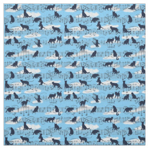 Tissu Chatons musicaux