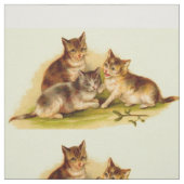 Tissu chatons victoriens (Échantillon)