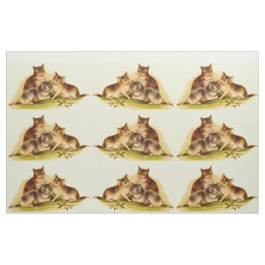Tissu chatons victoriens (Fat Quarter)