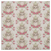 Tissu Chats abyssins Roses (Échantillon)