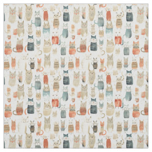 Tissu Chats au pays des merveilles : Whimsy Cat