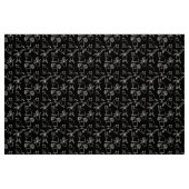 Tissu Chats blancs en noir (Fat Quarter)