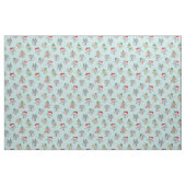 Tissu Chats de Noël mignons en bleu clair (Fat Quarter)