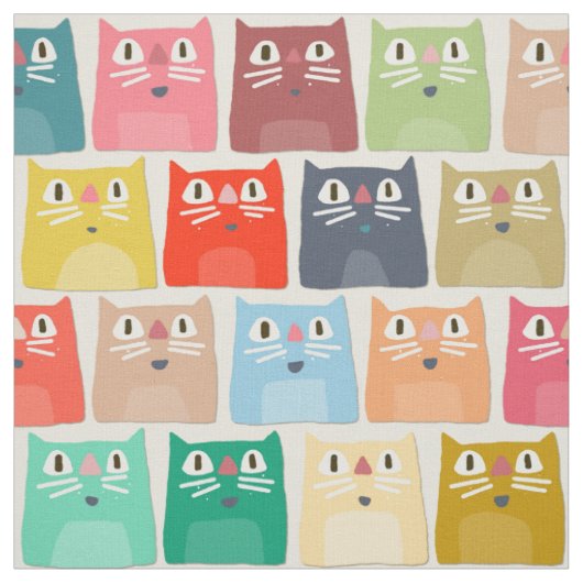 Tissu chats d'été (Échantillon)