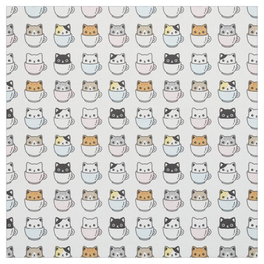 Tissu Chats en Teups (Échantillon)